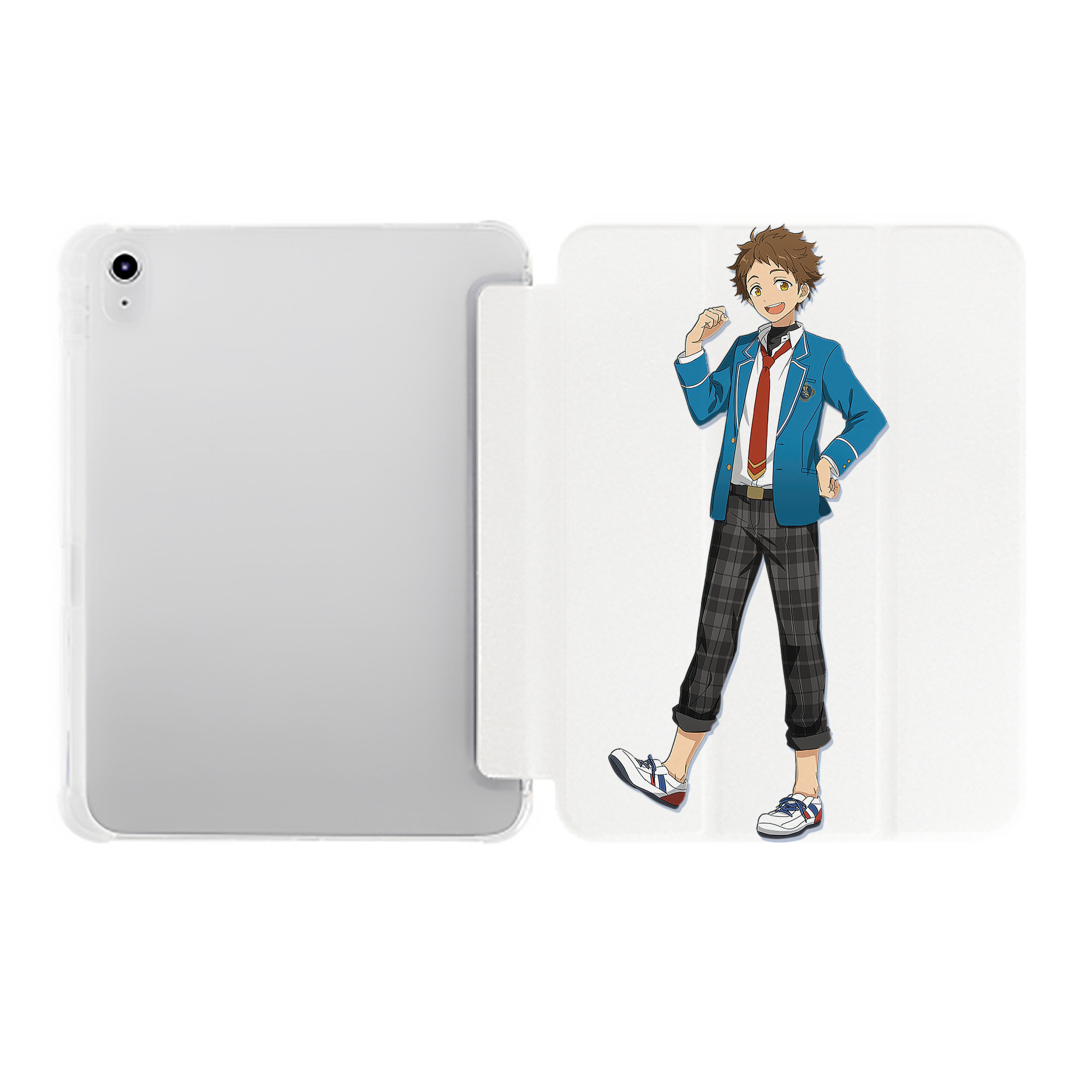 （画像用） あんさんぶるスターズ! Ensemble Stars IPad ケース ペン収納付き 三つ折りスタンド PUレザー×シリコン 対応機種9.5/10.5/10.9インチ